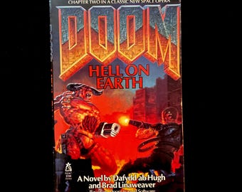 Doom Hell on Earth Vintage 1995 Paperback RARE Hard To Find HTF Horror Game Fun!