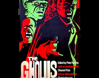 Vintage The Ghouls 1971 Hardcover Horror Book Vincent Price Christopher Lee RARE
