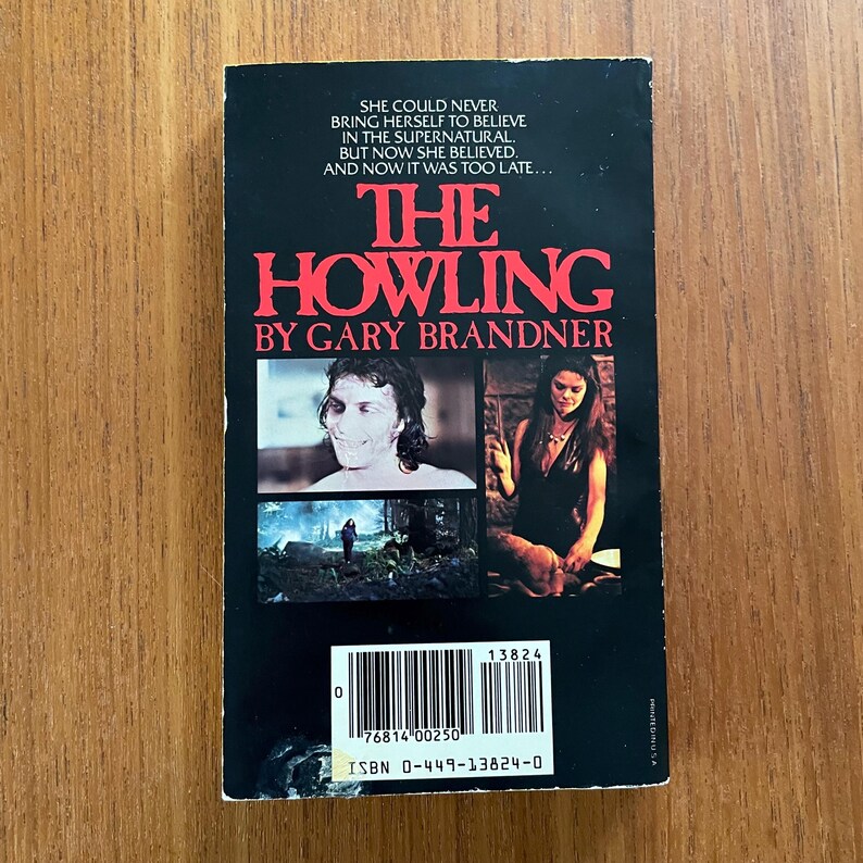 The Howling Vintage 80's Horror Movie Paperback Joe Dante Classic RARE! image 12