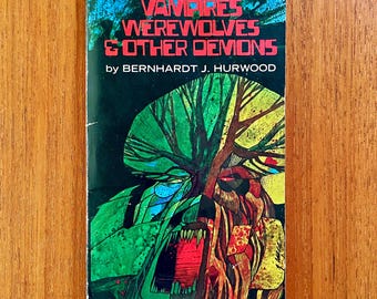 Vintage 70's Vampires, Werewolves & Other Demons Paperback Horror Book Spooky Scary Short Stories!