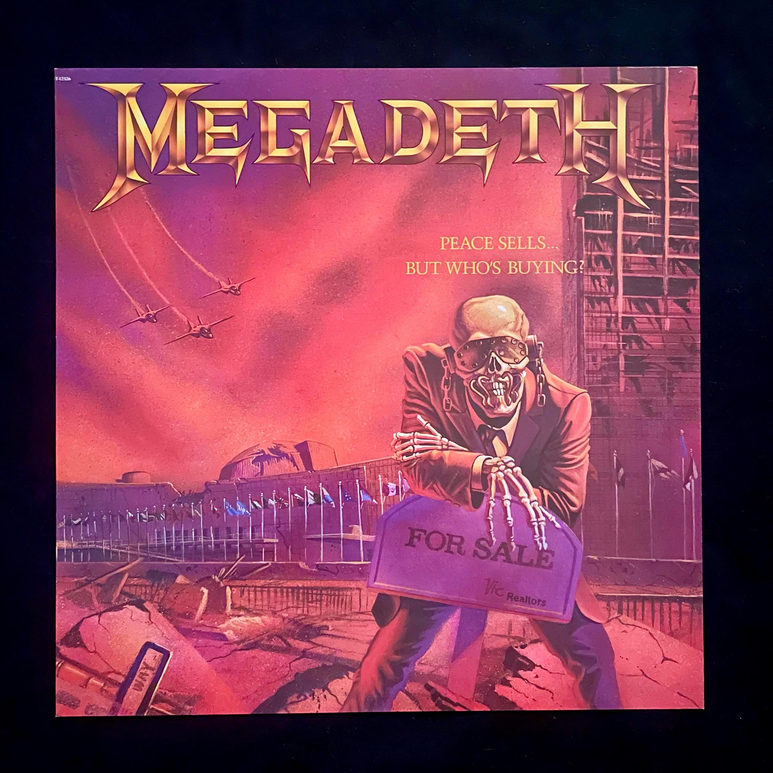 Vintage Megadeth Peace Sells Promo Print: 1986 Capitol Records