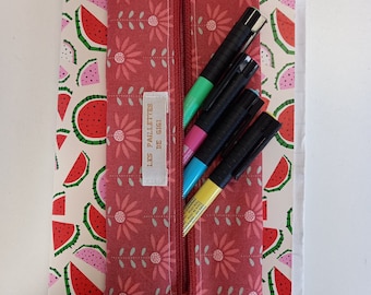 Trousse avec élastique pour carnet A5 ou bullet journal / BUJO