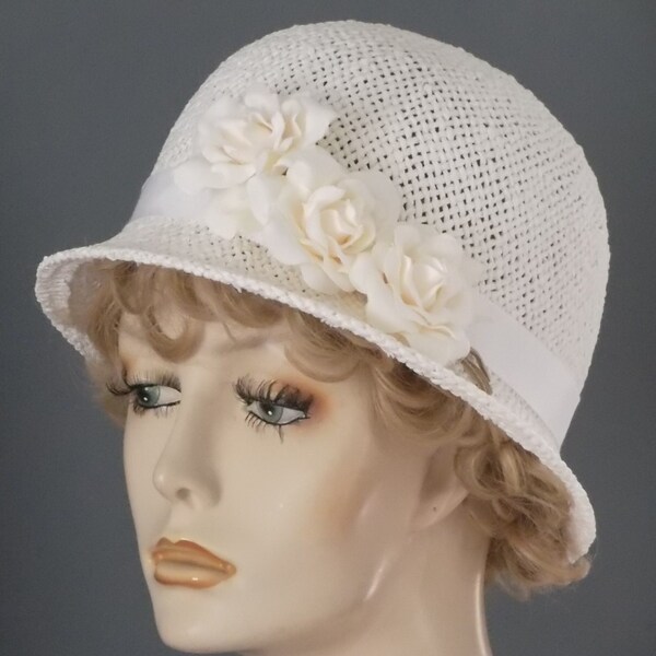 Straw Cloche Hat Etsy