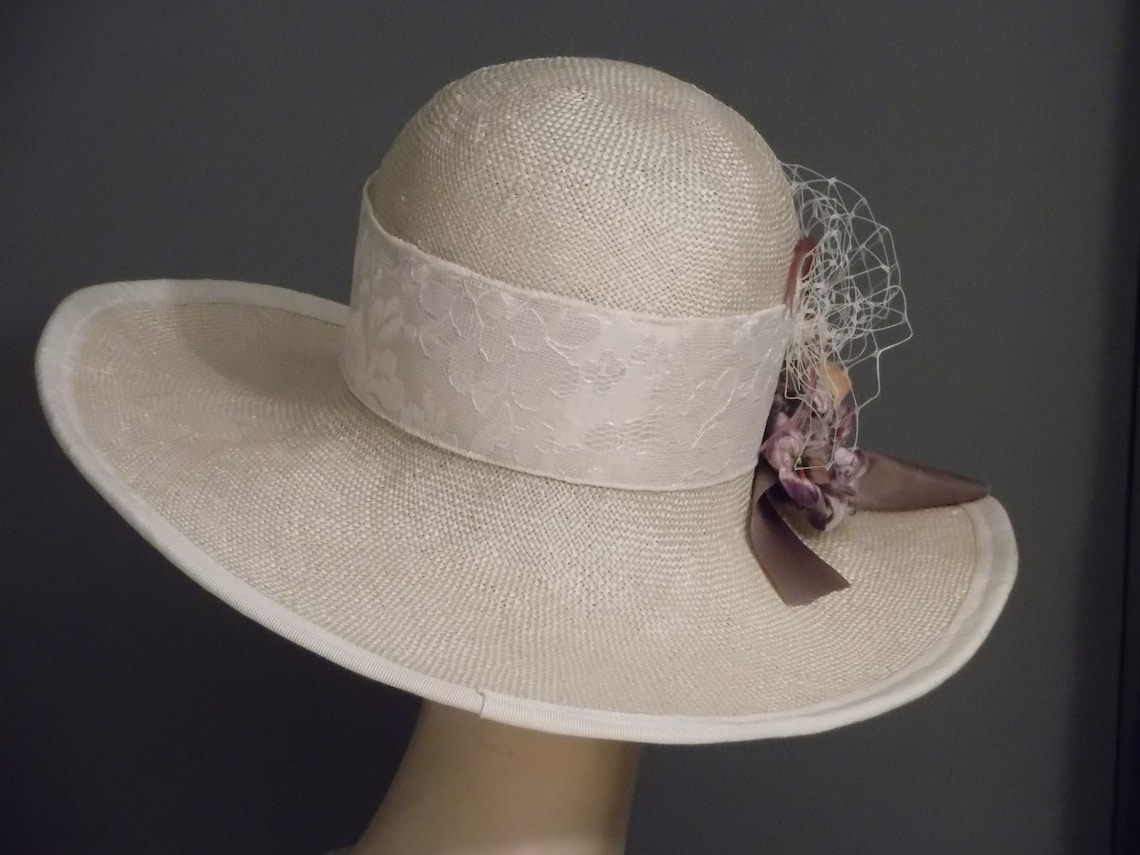 Cappello Da Donna Floreale A Tesa Larga – Perfetto Per Chiesa, Matrimoni E Kentucky Derby