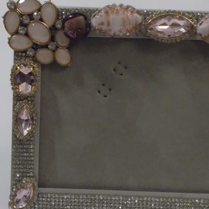 Hand Set Bejeweled Light Pink and Rhinestone Metal Picture Frame, 5 X 7 ...