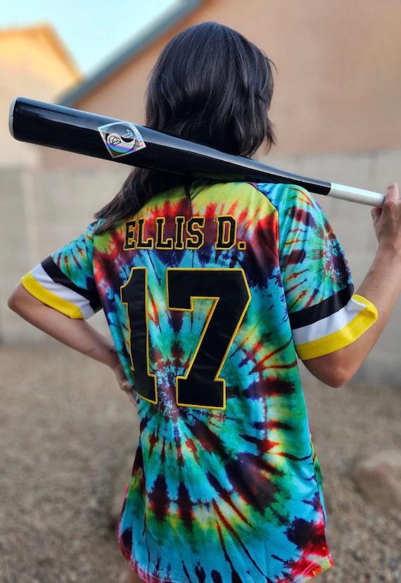 Dualitylab Original Dock Ellis Tie-dye Baseball Jersey 