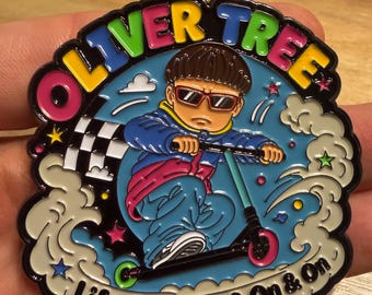 A 2” Alien Boy Life Goes On Pin