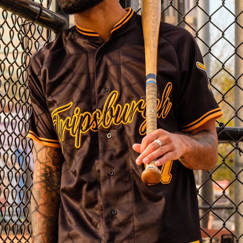 Dualitylab Original Tripsburgh Pirates Baseball Home Jersey image 1