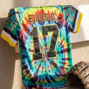 Dualitylab Original Dock Ellis Tie-dye Baseball Jersey (sublimated