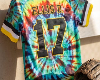 Dualitylab Original Dock Ellis Tie-dye Baseball Jersey (sublimated