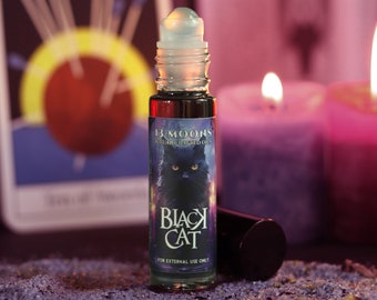 Black Cat Ritual Oil | Reverse Bad Luck & Attract Money | Protection | Unhex Spells | Prosperity and Success Magic Anointing