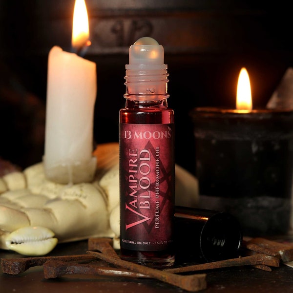 Vampire Blood Pheromone Roll-on Oil | Herbal Blend for Lust & Love | Passion Boosting Aromatherapy | Erotic Sexual Attraction Essence