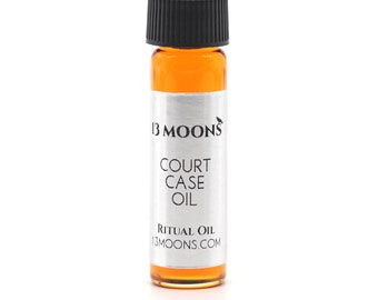 Court Case Oil by 13 Moons, Spiritual Oil, Ritual Oil, Anointing Oil, Blended Essential Oils for Wicca, Witchcraft Ritual Oil