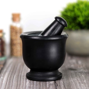 Black Mortar and Pestle