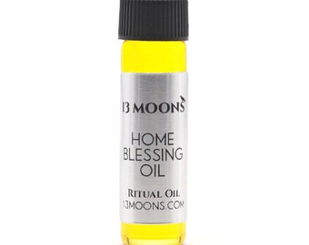Home Blessing Oil by 13 Moons, Spiritual Oil, Ritual Oil, Anointing Oil, Blended Essential Oils for Wicca, Witchcraft Ritual Oil