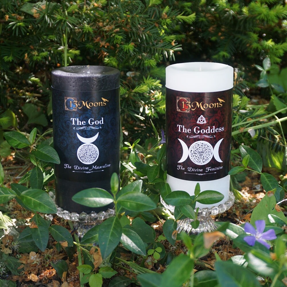 God & Goddess Altar Candle Set Etsy