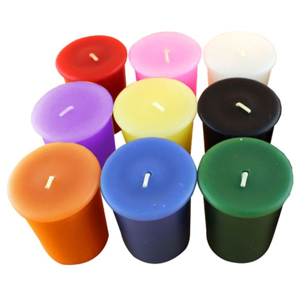 Votive Candles, Handcrafted Ritual Votive Candles, Candles for Wiccan Rituals, Witchcraft Candles for Spells & Rituals