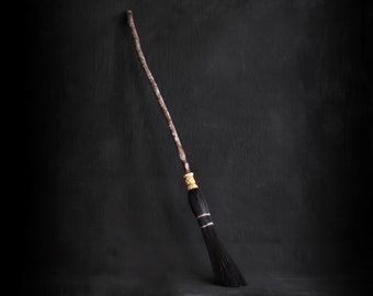 Black Witches Besom - Large