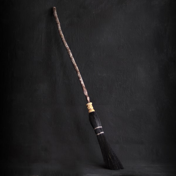 Black Witches Besom - Large