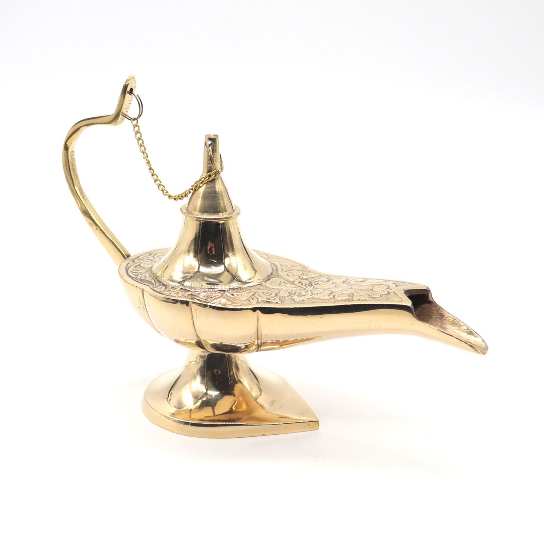 Large Genie Lamp Incense Burner Etsy