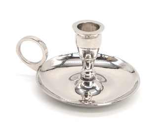 Chime Holder Silver Chamberstick