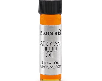 African Juju Oil by 13 Moons, Spiritual Oil, Ritual Oil, Anointing Oil, Blended Essential Oils for Wicca, Witchcraft Ritual Oil