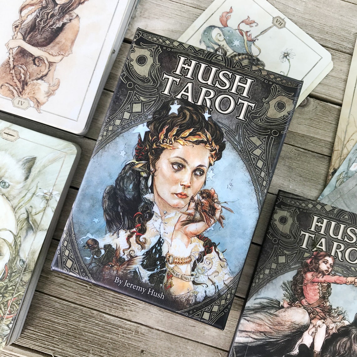 Hush Tarot Deck 78Cards 68Page Guidebook Divination Etsy