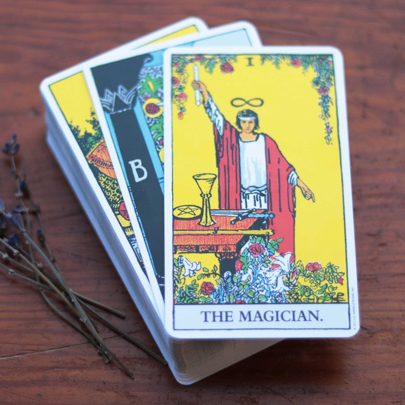 RiderWaite Tarot Deck 78 Cards Divination Etsy