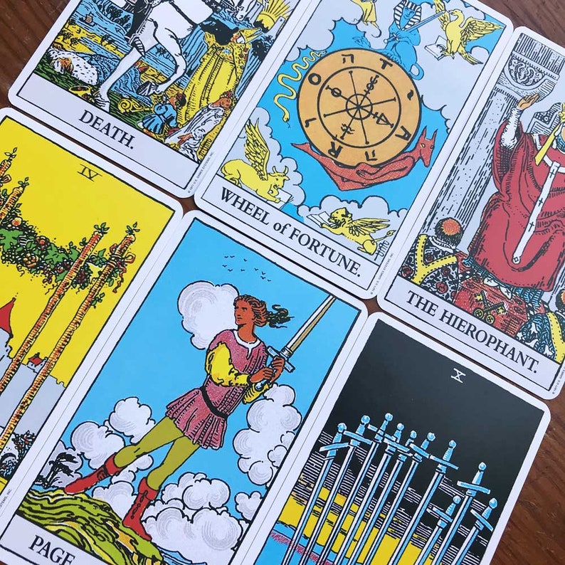 Rider-Waite Tarot Deck 78 Cards Divination | Etsy