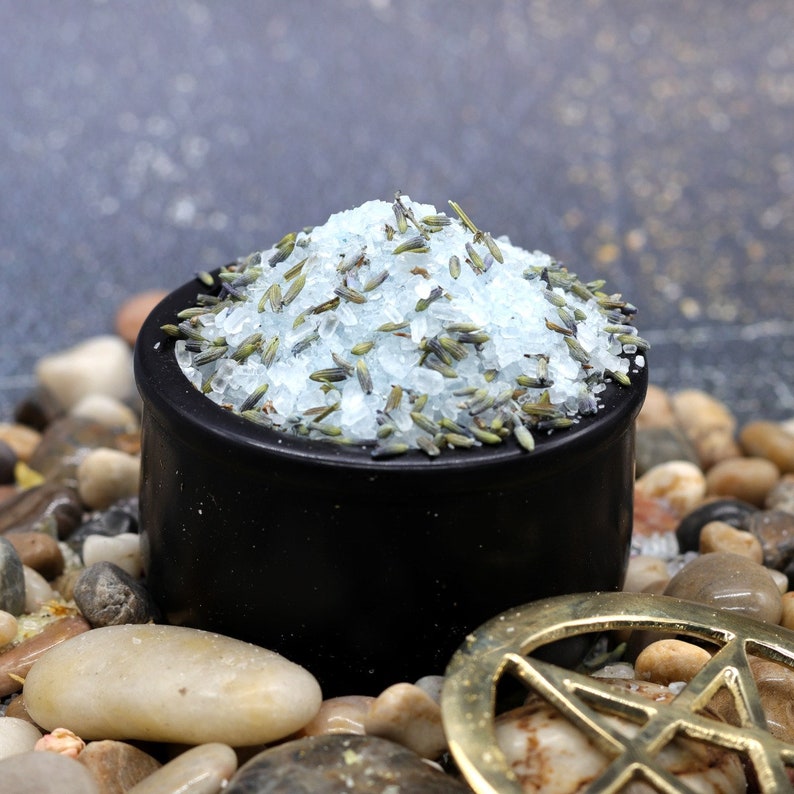 Healing Bath Salts Ritual Bath Salts Spell Salts Herbs Etsy
