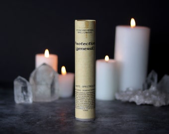 Protection Spell Candle with Spectrolite