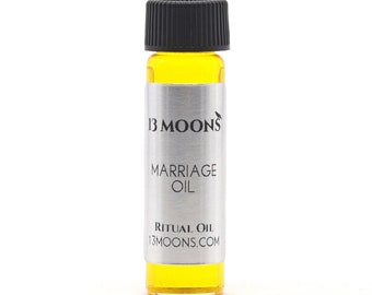 Marriage Oil by 13 Moons, Spiritual Oil, Ritual Oil, Anointing Oil, Blended Essential Oils for Wicca, Witchcraft Ritual Oil