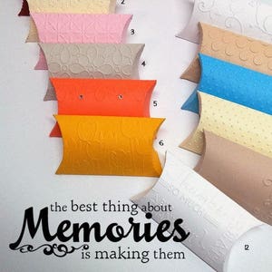 12 EMBOSSED FAVOR BOXES. Pillow boxes for confetti or amarettini, gift boxes for crhistening, communion, confirmation, baby shower, bridal
