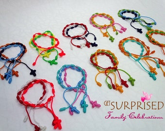 Knotted Rosary Bracelet: Single Decade, Adjustable Friendship Bracelet