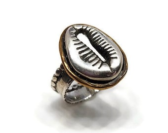 Cowrie Shell Ring