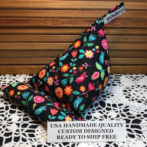 Tablet/Phone Pillow Stand - Wedge Pillow Stand- Handmade in USA - Phone Stand Bean Bag Holder - Lap Stand Mobile Phone Holder