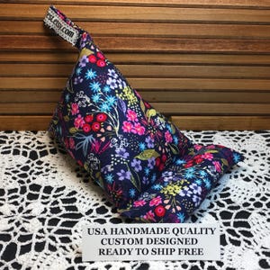 Tablet/Phone Pillow Stand - Wedge Pillow Stand- Handmade in USA - Phone Stand Bean Bag Holder - Lap Stand Mobile Phone Holder