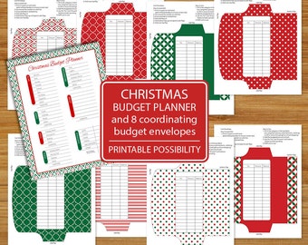christmas budget planner holiday budget sheet budget etsy