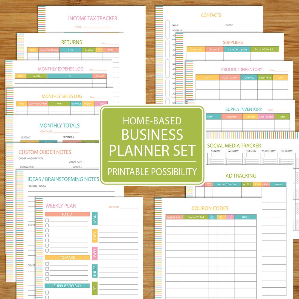 Free printable business planners picture