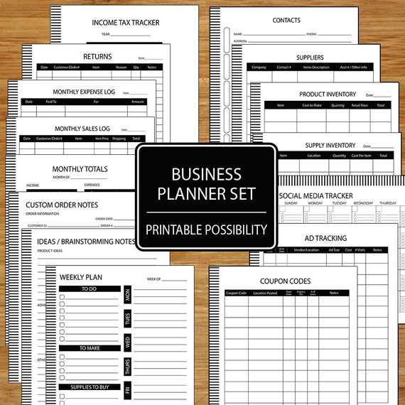 Small Business Planner Home Business Planner Etsy Business - Etsy