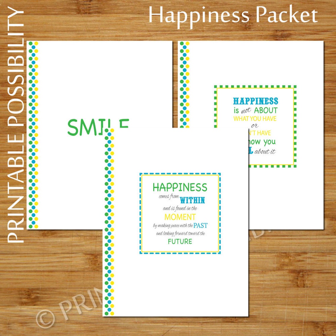Happiness Worksheet Printables 12 Pages 8.5x11 Inch Printable Digital ...