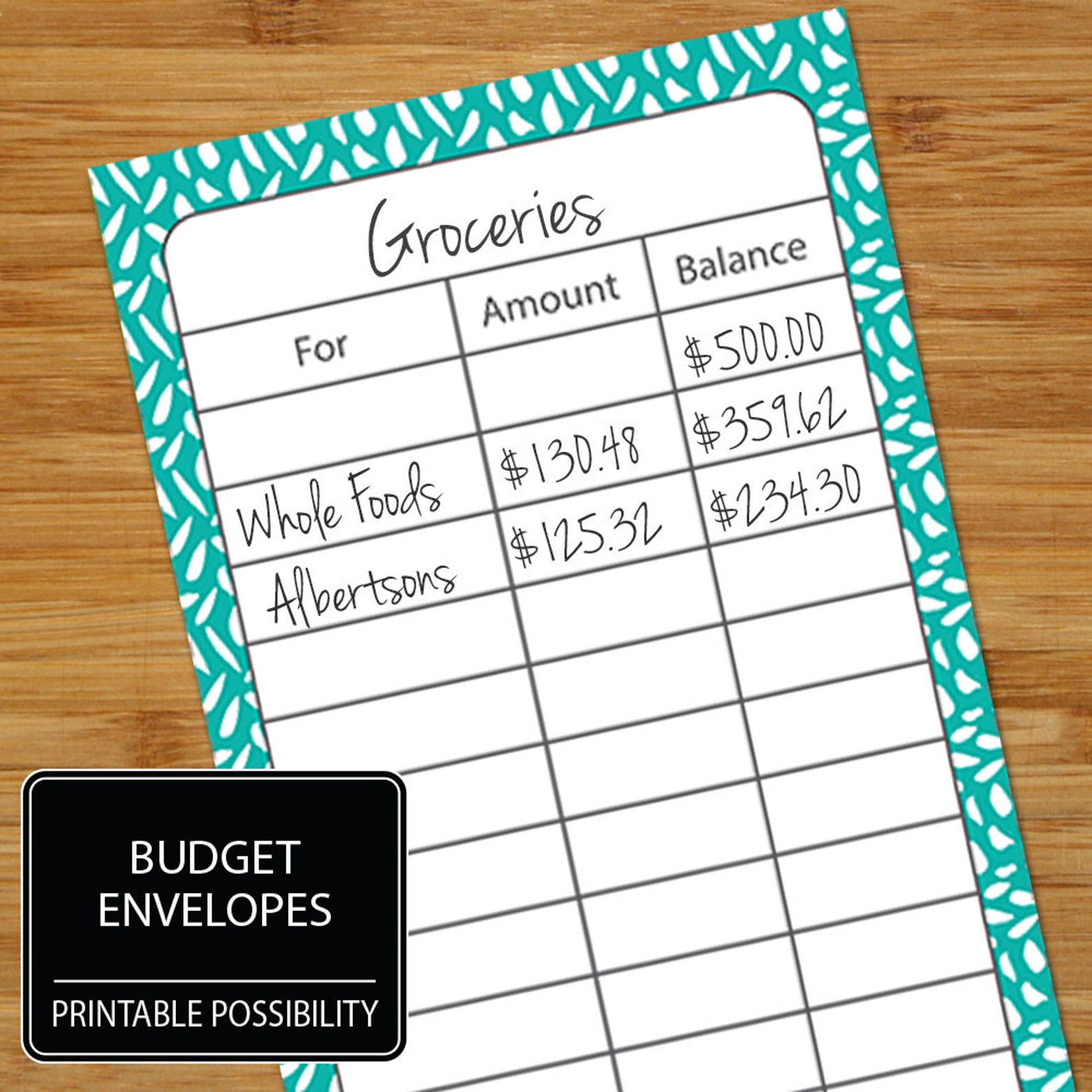 Cash Envelopes Set of 8 Patterned Rainbow Set Budget Etsy