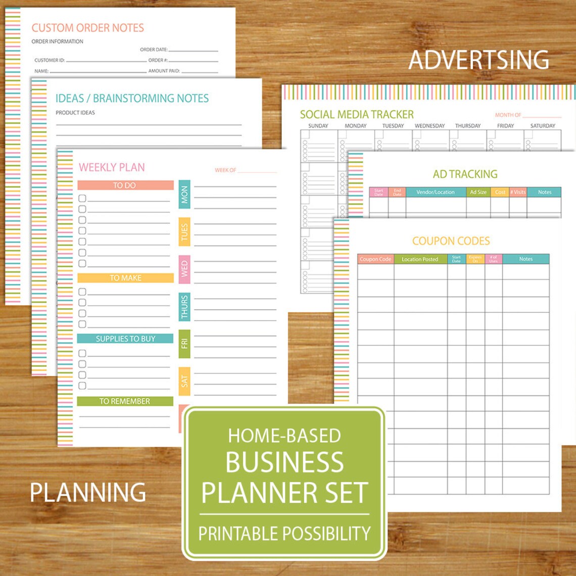 Small Business Planner Home Business Planner Etsy Business Track ...