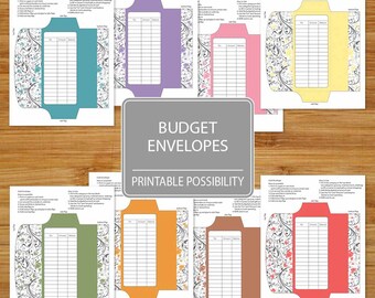 Cash Envelopes Set of 8 Printable Budget Envelopes Floral - Etsy