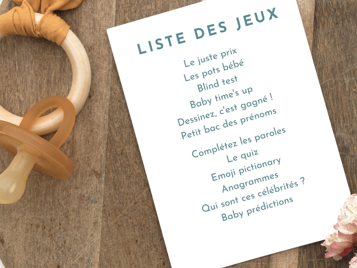 12 jeux baby shower en français à imprimer, pdf, bébé, grossesse
