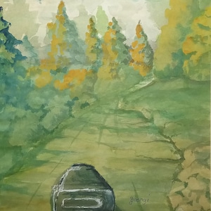 Colorado trip Painting  Colorado Landscape Painting  scenic  Painting  Landscape Artwork Gift  #260