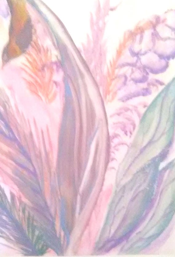Watercolor Printed Artwork, from original painting ,lavender floral picture, lilac flower poster,home decor,gift for the holidays #12B