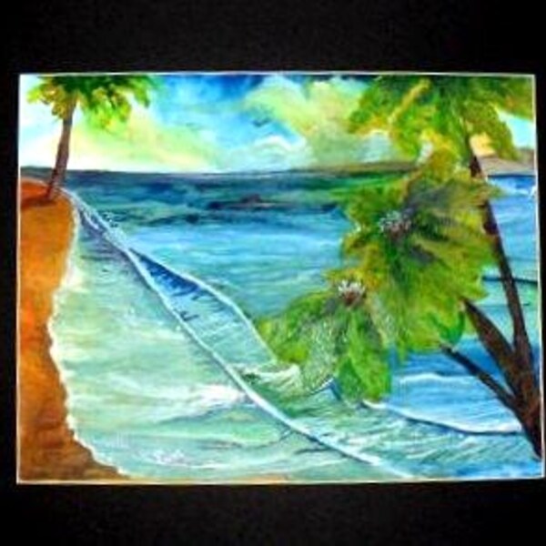 Beach wall art ,fine art prints, From My watercolor painting, ocean original art poster, coastal decor, nautical gifts, bathroom art # 58A