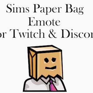 Sims 4 Paper Bag Emote for Twitch & Discord