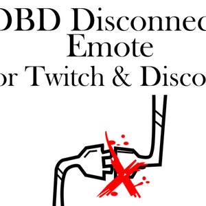 DBD DC (Desconectar) Emote para Twitch & Discord
